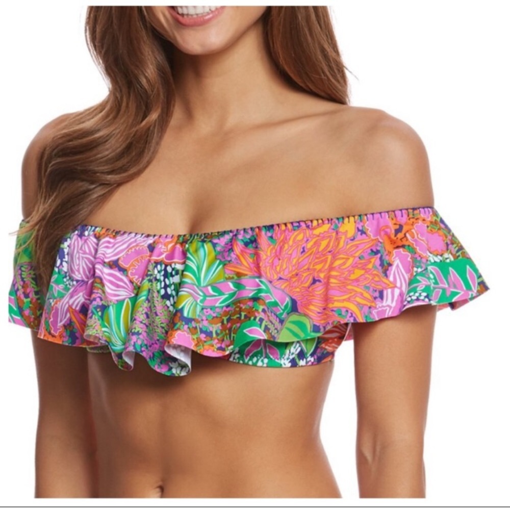 - NWT Trina Turk ruffle bikini top